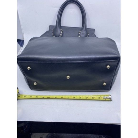 Emilio Pucci Medium City Marquise Top Handle Black Leather Shoulder Bag - Picture 4 of 12